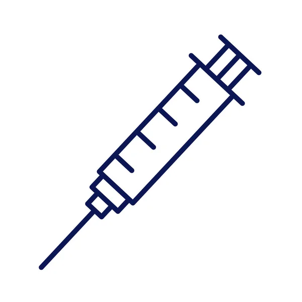 Icône de style de seringue de vaccin — Image vectorielle