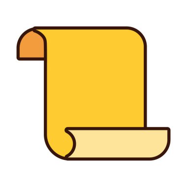 kağıt sayfa belge satırı ve biçim simgesini doldur