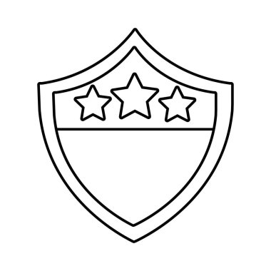 ABD bayrak hattı biçim simgesine sahip kalkan