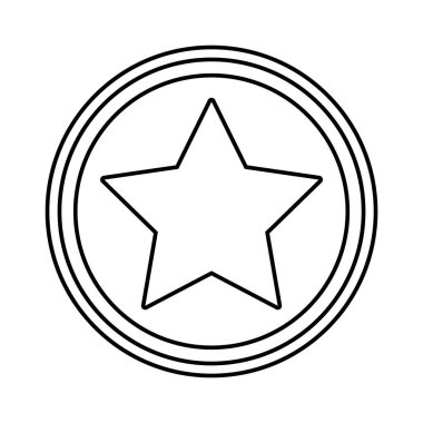 yıldız mühür çizgisi biçimi simgesi