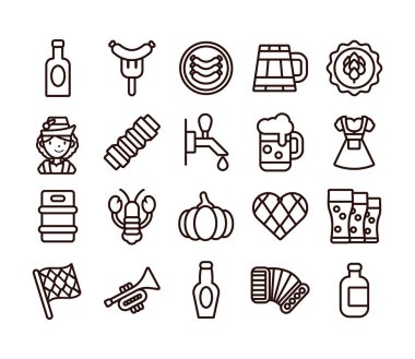 20 oktoberfest set simgesi demeti