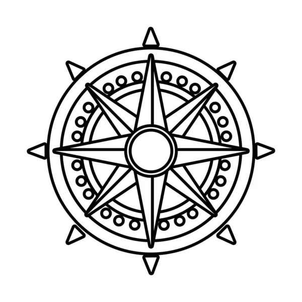 retro pusula kılavuz çizgisi biçimi simgesi