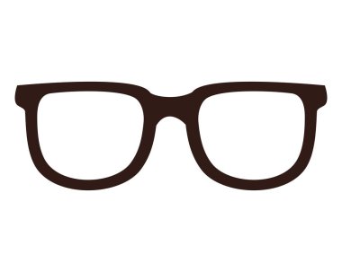 İzole edilmiş gözlük simgesi vektör tasarımı