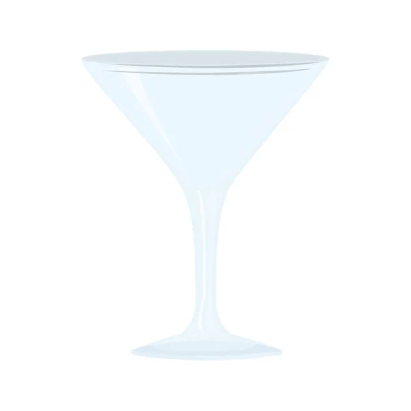 Mockup, transparent kopp för cocktail — Stock vektor