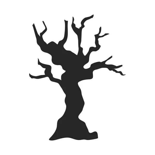 Conception isolée de vecteurs d'arbres nus — Image vectorielle