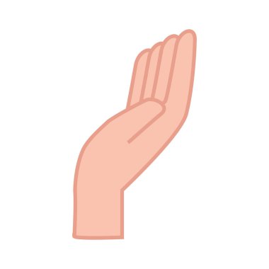 El vektör tasarımı ile izole edilmiş işaret