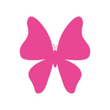 Şirin pembe kelebek vektör tasarımı