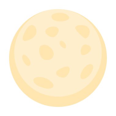 Ayın izole edilmiş ikon vektör tasarımı