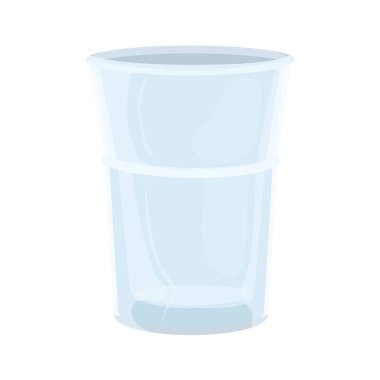 beyaz arkaplanda şeffaf cam.