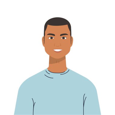 İzole edilmiş insan çizgi film vektör tasarımı