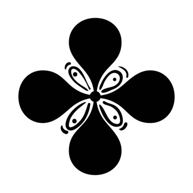 Beyaz arka planda mandala lüksü