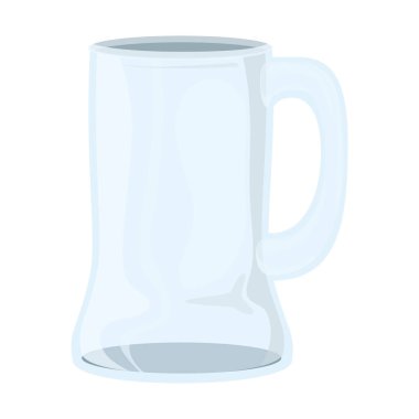 Model, cam kavanoz beyaz arkaplan