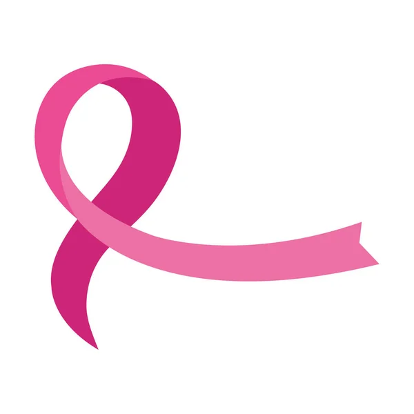 Rosa band bröstcancer medvetenhet vektor design — Stock vektor
