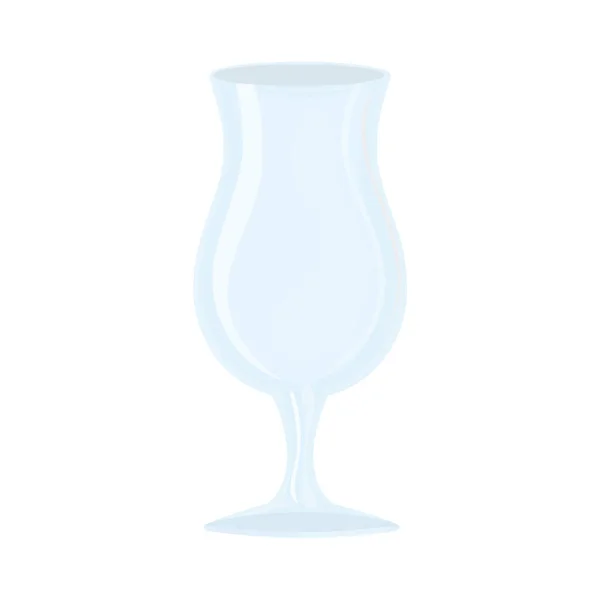 模拟，透明杯，为鸡尾酒隔离图标 — 图库矢量图片