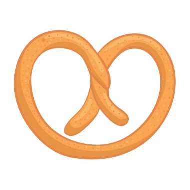 İzole edilmiş oktoberfest simit vektör tasarımı