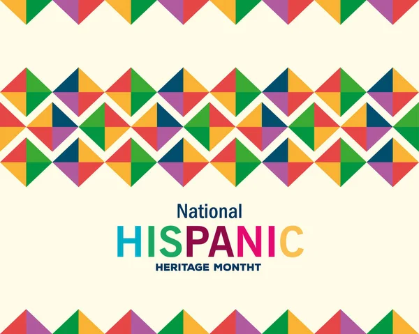 Χρωματισμένο φόντο μοτίβο της εθνικής ισπανικής κληρονομιάς μήνα σχεδιασμό διάνυσμα — Διανυσματικό Αρχείο