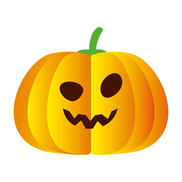 Halloween pumpkin cartoon vector design — Stock Vector