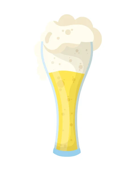 Saint patrick célébration bière en verre — Image vectorielle