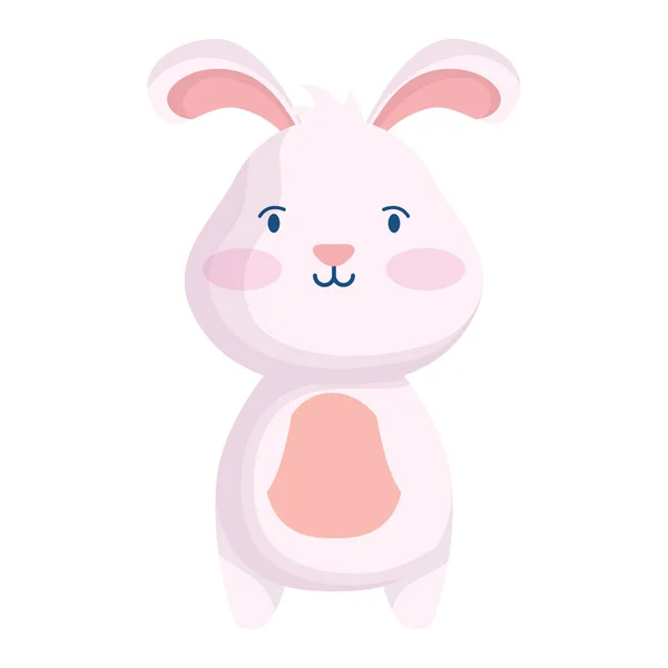 Mignon Pâques petit lapin caractère — Image vectorielle