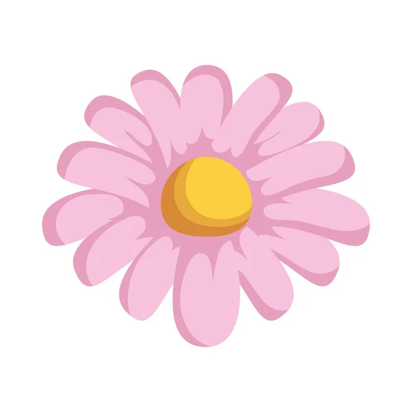 Lindo jardín flor naturaleza icono — Vector de stock