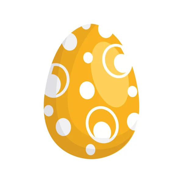 Счастливая пасхальная яичная краска с шариками — стоковый вектор