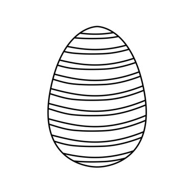 Çizgili çizgili yumurta boyası Mutlu Paskalya Yumurtaları