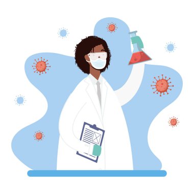 Afro kadın doktor karakteriyle aşı araştırması