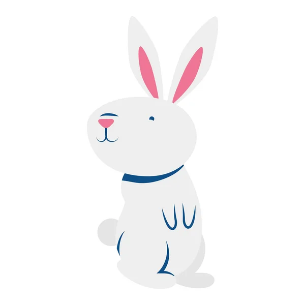 可爱的小兔子站在那里摆姿势 — 图库矢量图片