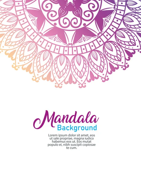 Fond fleur luxe mandala, vintage luxe mandala, décoration ornementale — Image vectorielle