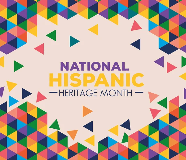 Background, hispanic and latino americans culture, national hispanic heritage month in sSeptember and october — стоковый вектор