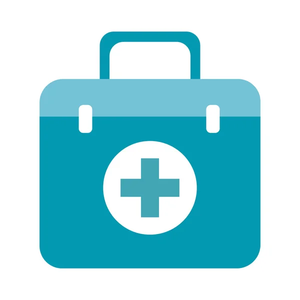 Medicine drug kit flat style icon — Stock Vector