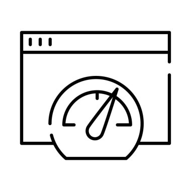 Web şablon biçimi simgesi olan hız göstergesi