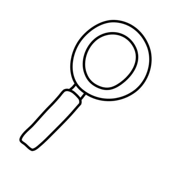 搜索放大镜线条样式图标 — 图库矢量图片