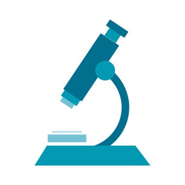 mikroskop laboratuar düz biçim simgesi