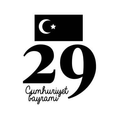 cumhuriyet bayrami kutlaması hindi bayrağı silueti tarzında