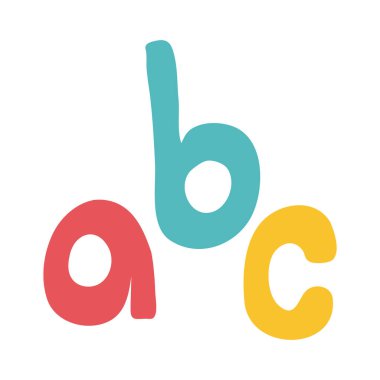 alfabe harfleri okul düz biçim simgesi