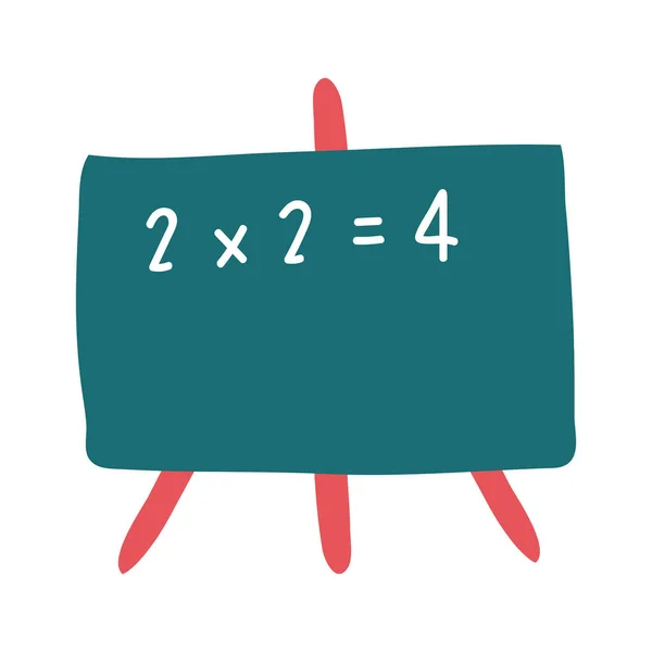 Chalkboard school flat style icon — Stock Vector