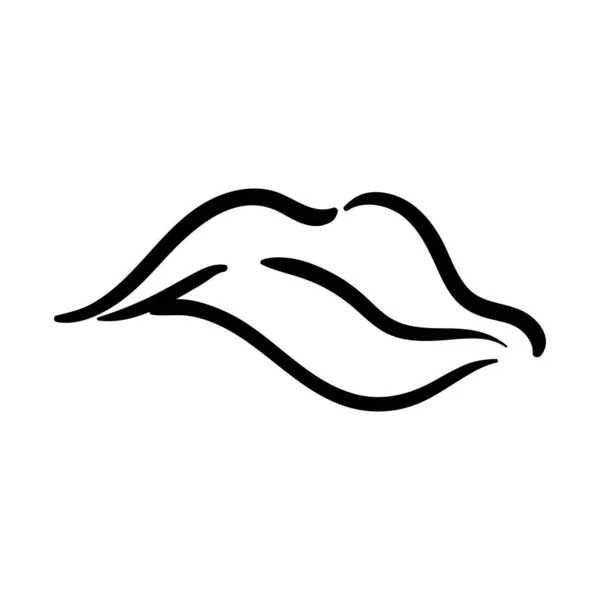 Sexi mouth pop art style icon — стоковый вектор