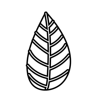 Sonbahar mevsimi yaprak bitkisi çizgi simgesi