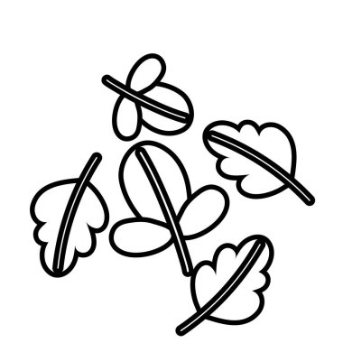 Sonbahar yaprakları bitki deseni dekorasyon tarzı