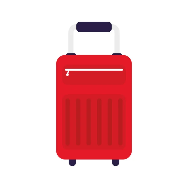 Koffer Reisetasche bunt isoliert Symbol — Stockvektor