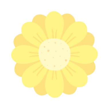 Şirin sarı bahçe çiçeği doğa ikonu