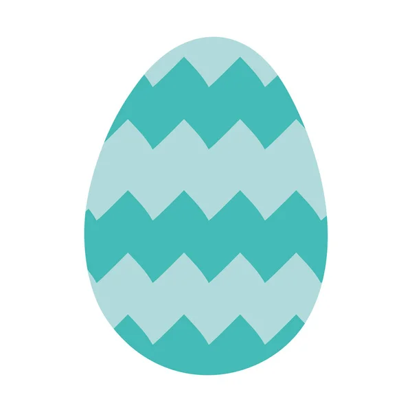 Щаслива великодня яєчна фарба з зигзагом лініями — стоковий вектор