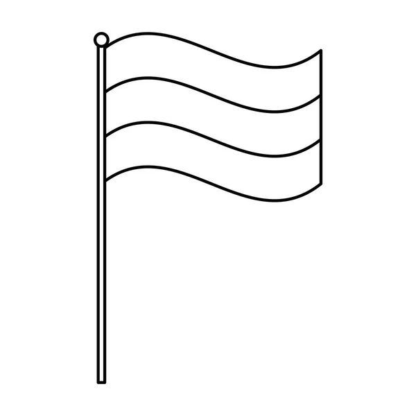 Flagge in der Trikolore — Stockvektor