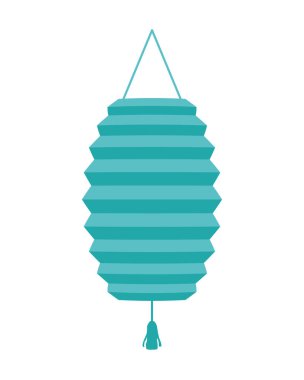 Çin mavisi lamba dekoratif asılı ikon