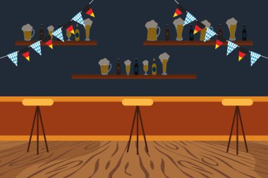 Ekim Festivali parti kutlaması bar sahnesinde