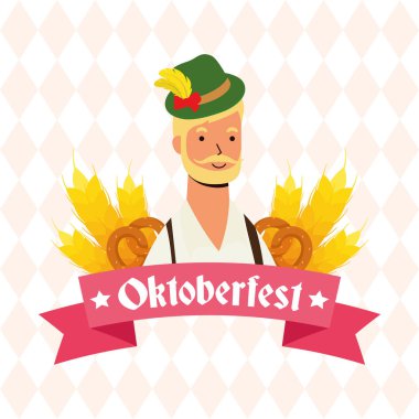 Alman sakallı, tirol takım elbiseli adam.