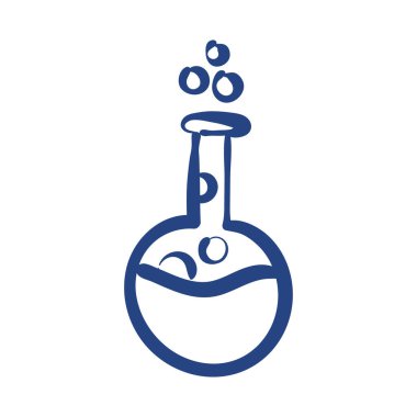 tüp testi matarası laboratuvarı serbest biçim simgesi