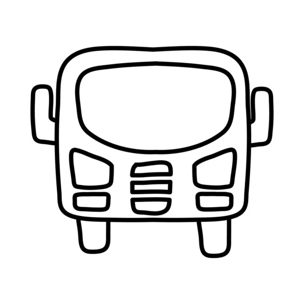Значок стилю автобусної лінії школи — стоковий вектор