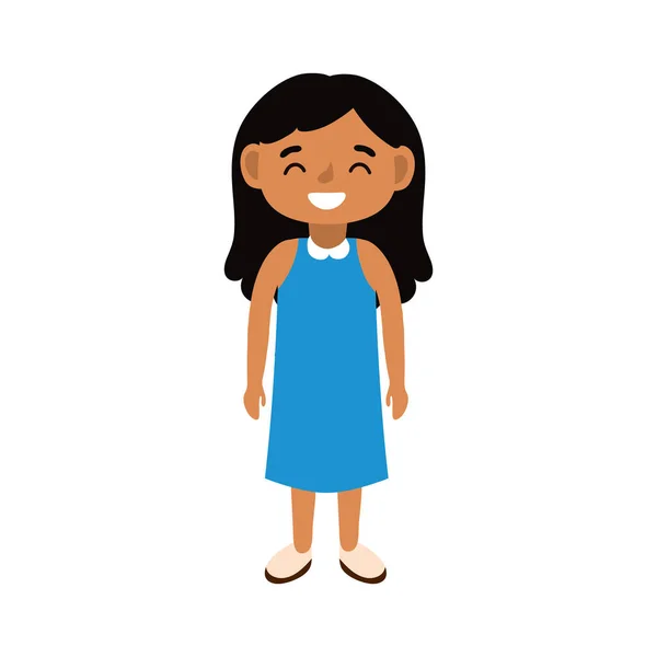 Malá studentka avatar charakter — Stockový vektor